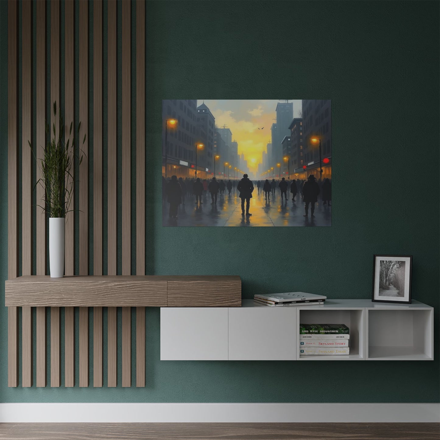 Satin Poster - 'By Myself' Painting Name