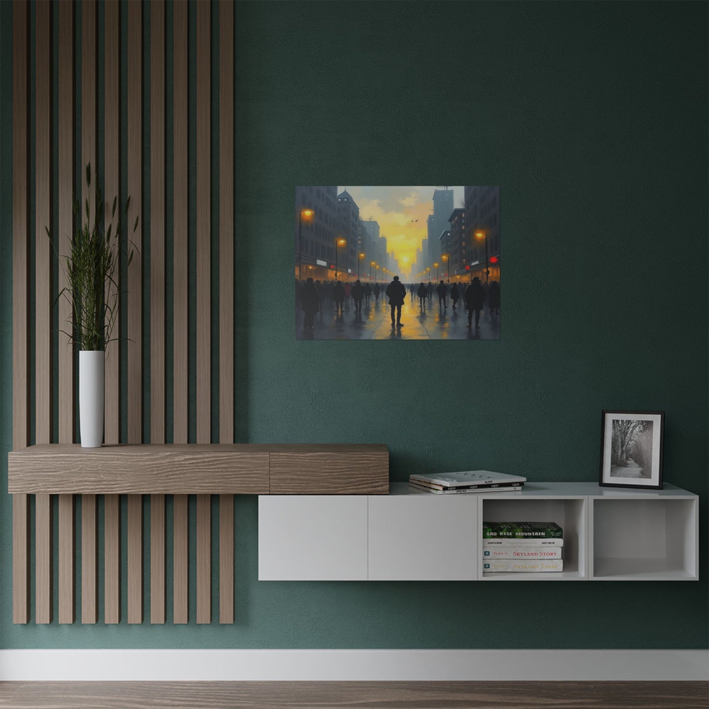 Satin Poster - 'By Myself' Painting Name