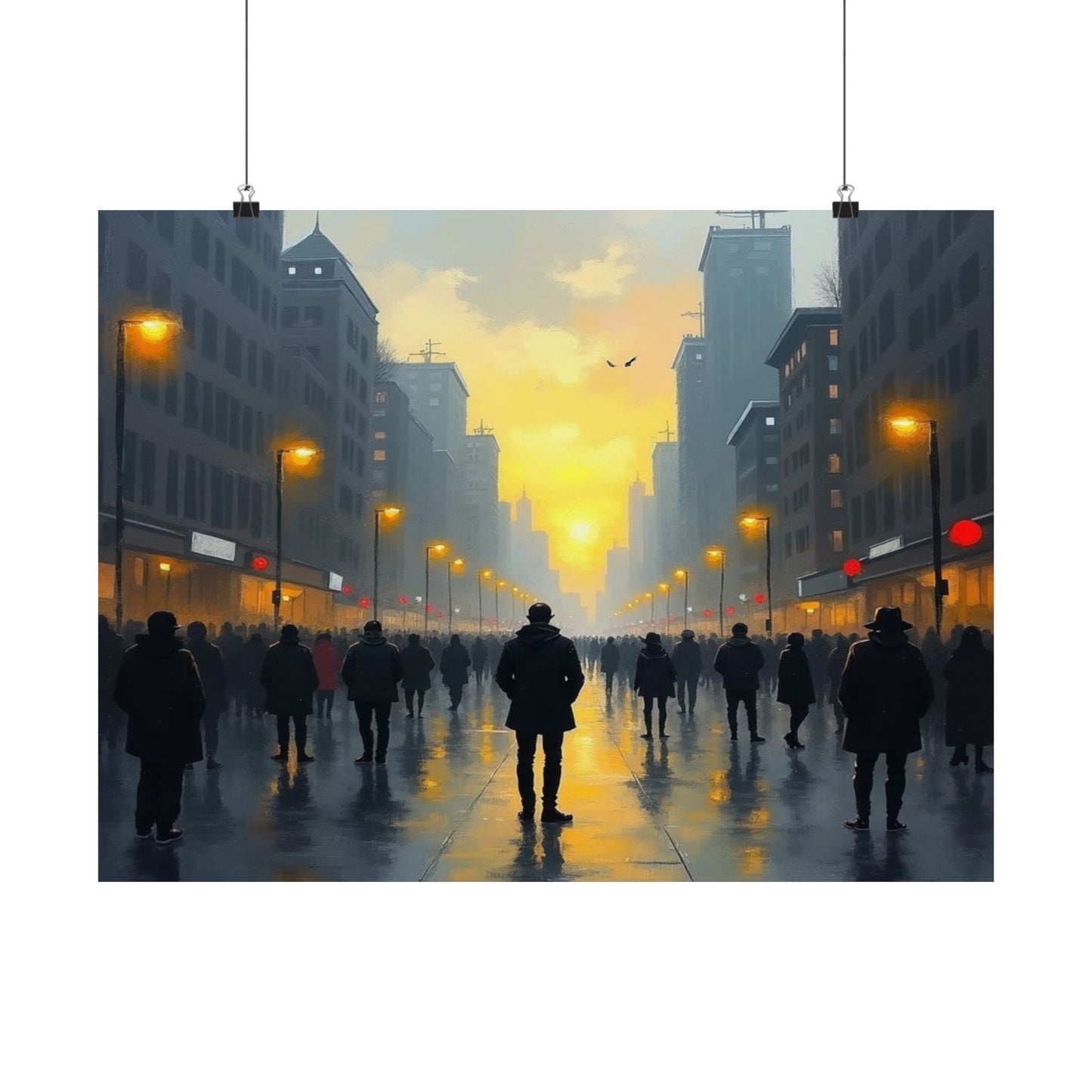 Satin Poster - 'By Myself' Painting Name