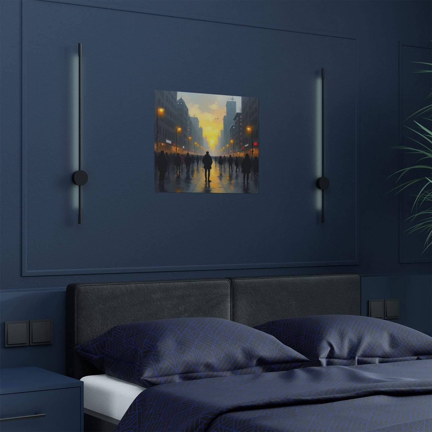 Satin Poster - 'By Myself' Painting Name