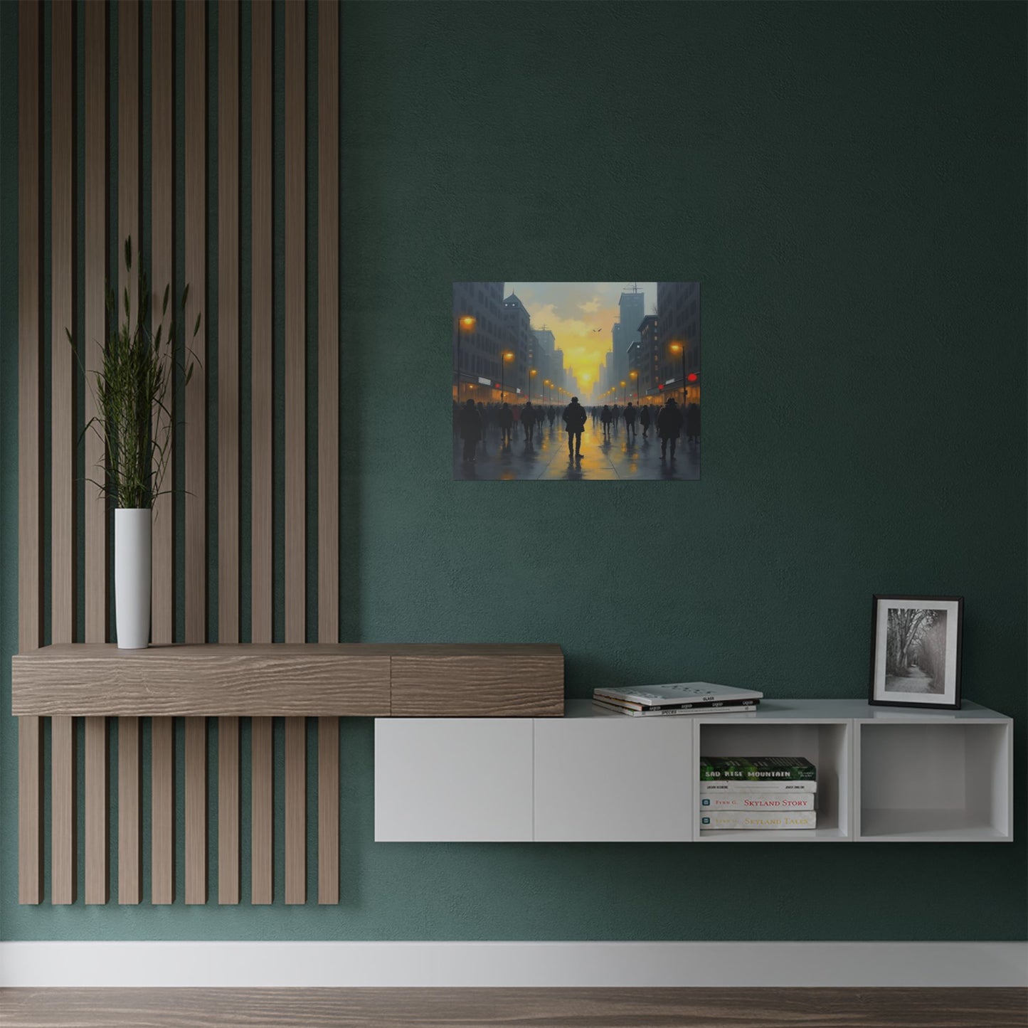Satin Poster - 'By Myself' Painting Name