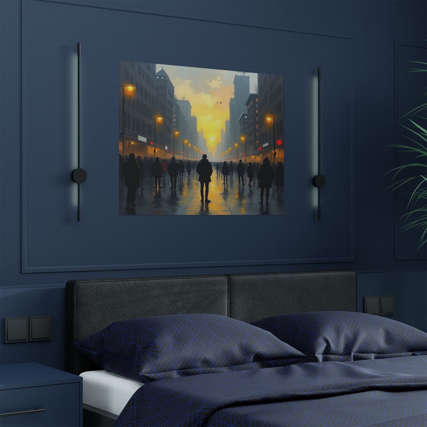Satin Poster - 'By Myself' Painting Name