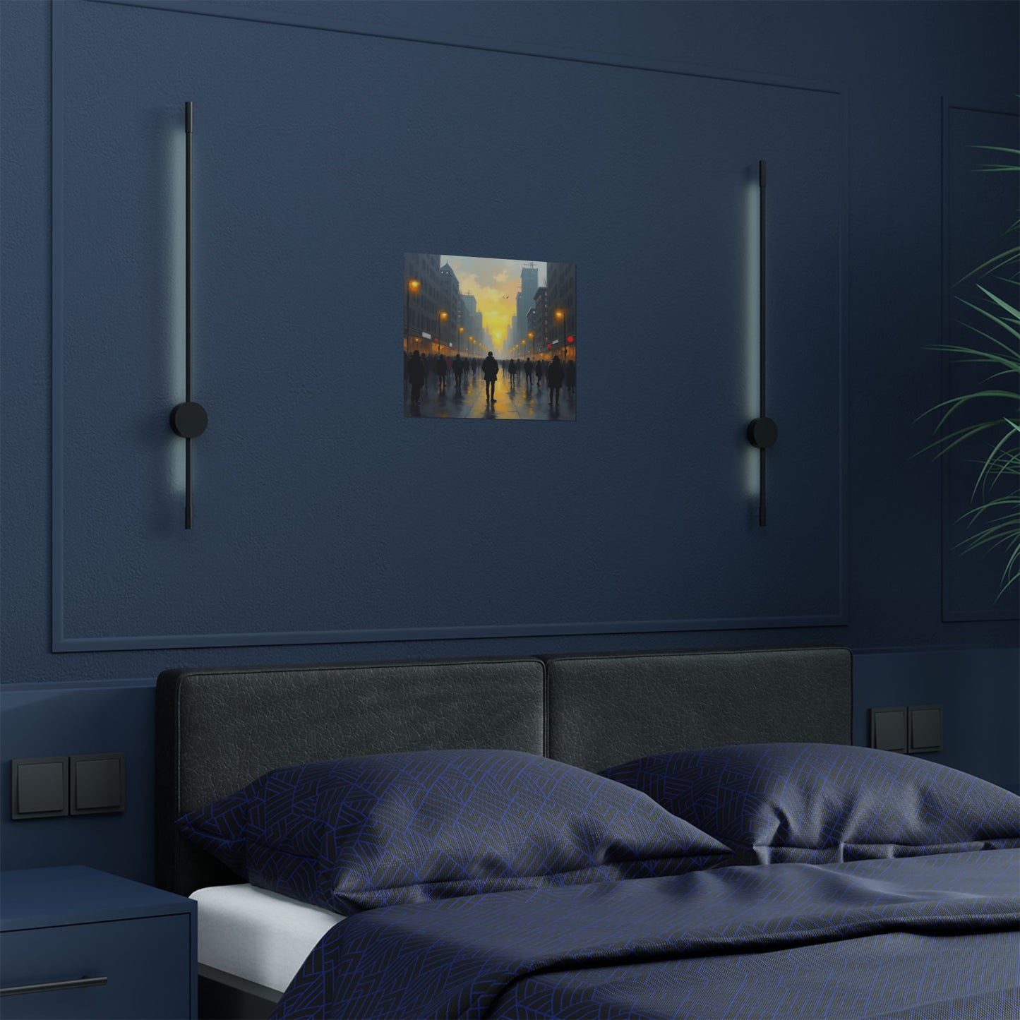 Satin Poster - 'By Myself' Painting Name