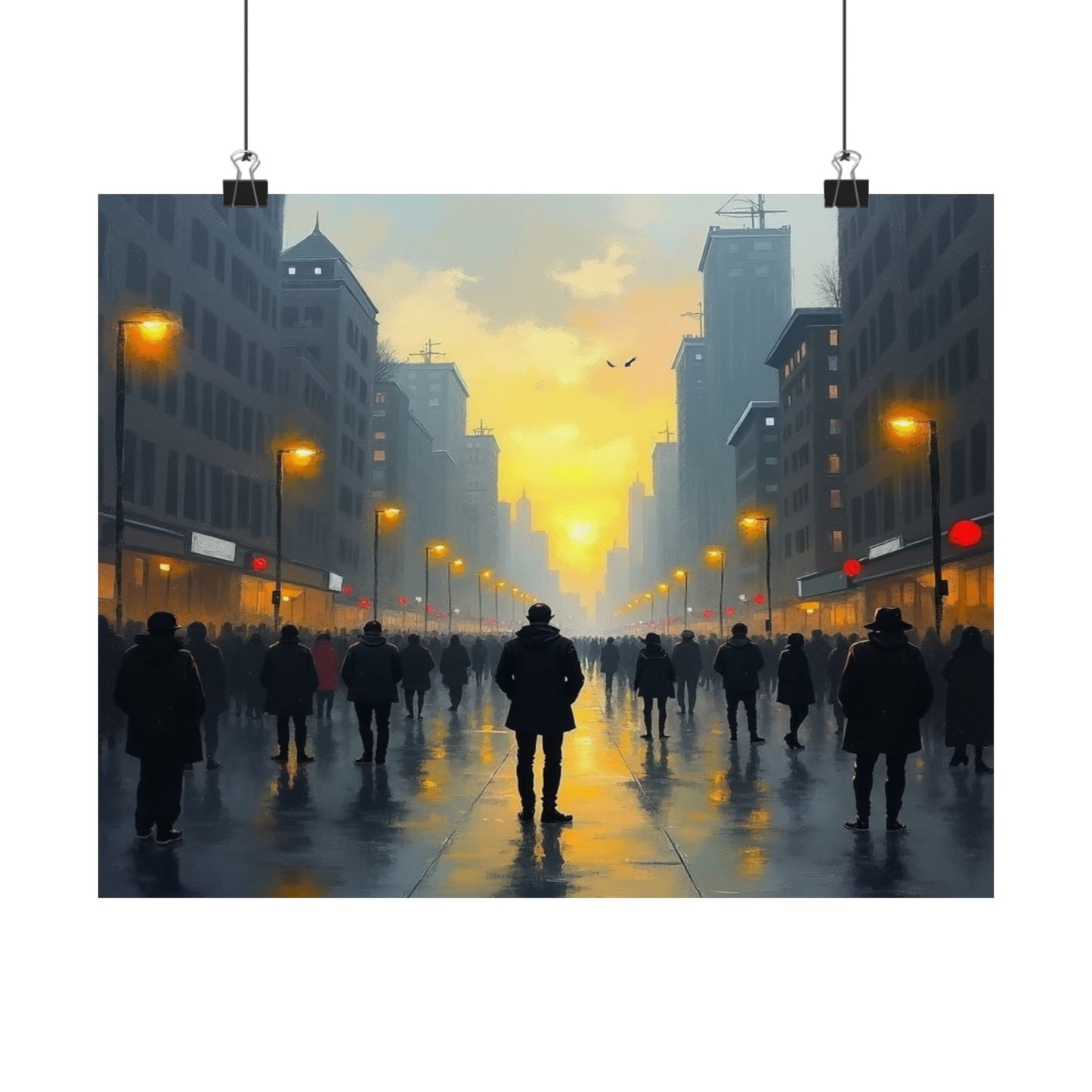 Satin Poster - 'By Myself' Painting Name