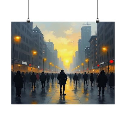 Satin Poster - 'By Myself' Painting Name