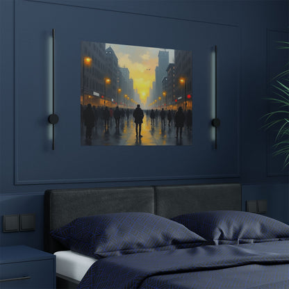 Satin Poster - 'By Myself' Painting Name