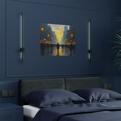 Satin Poster - 'By Myself' Painting Name